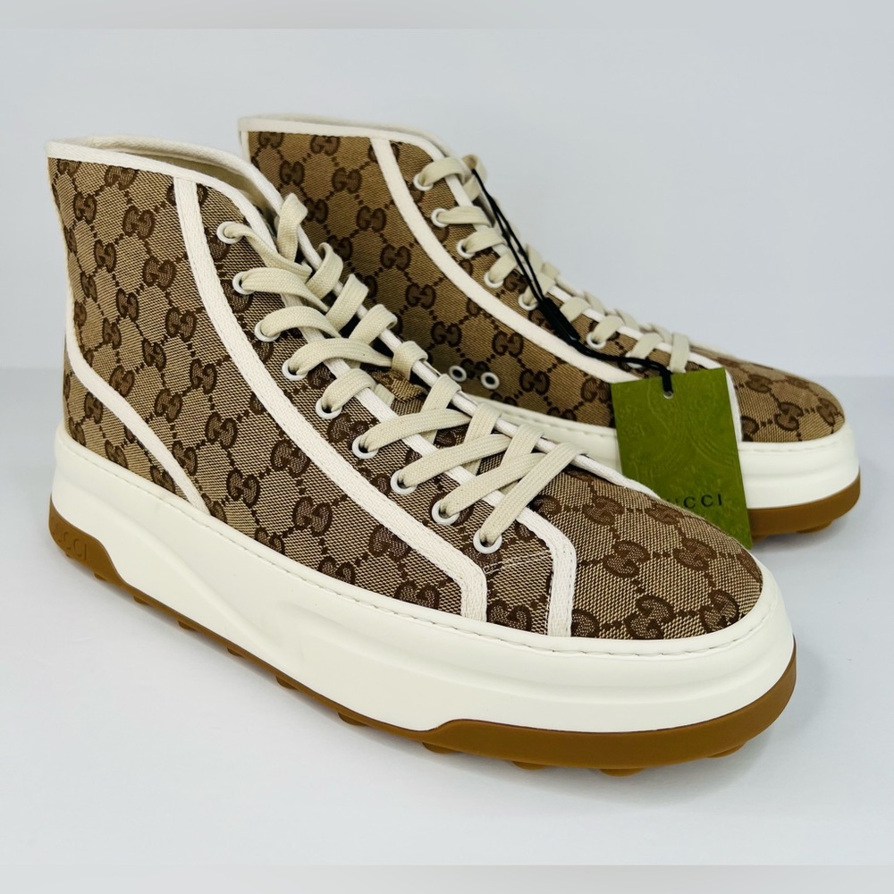 Gucci Tennis 1977 GG Supreme Men High Top Sneakers UK 12 - US 12.5 - EU 46
